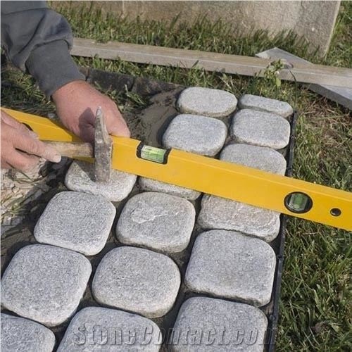 Kavala Semi White Marble Tumbled Cobblestone 10 X 10 X 3-5 cm