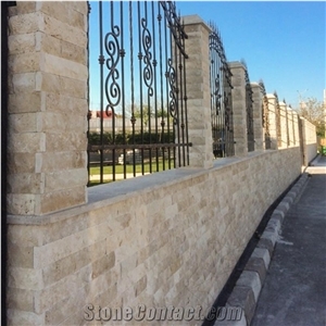 Multicolor Splitface Travertine Tile 5 cm X Fl X 2.2 cm Walling Tiles Building Stones