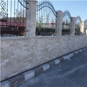 Multicolor Splitface Travertine Tile 5 cm X Fl X 2.2 cm Walling Tiles Building Stones