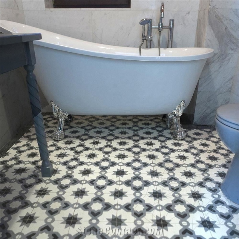 Oriental Terrazzo Kr-09 Black 20 X 20 X 1.8 cm