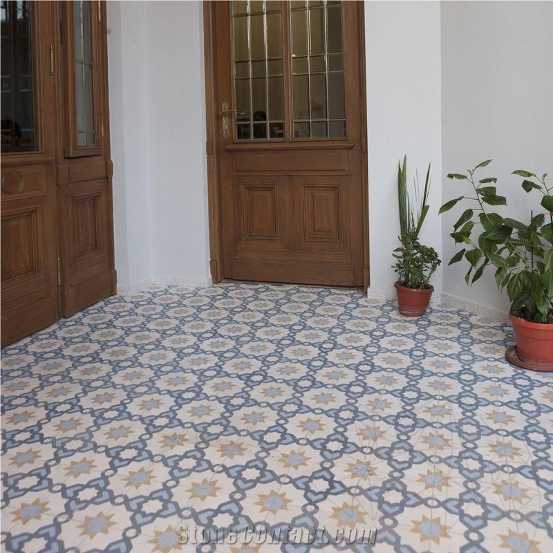 Oriental Terrazzo Kr-09 Blue 20 X 20 X 1.8 cm