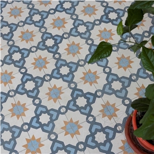 Oriental Terrazzo Kr-09 Blue 20 X 20 X 1.8 cm