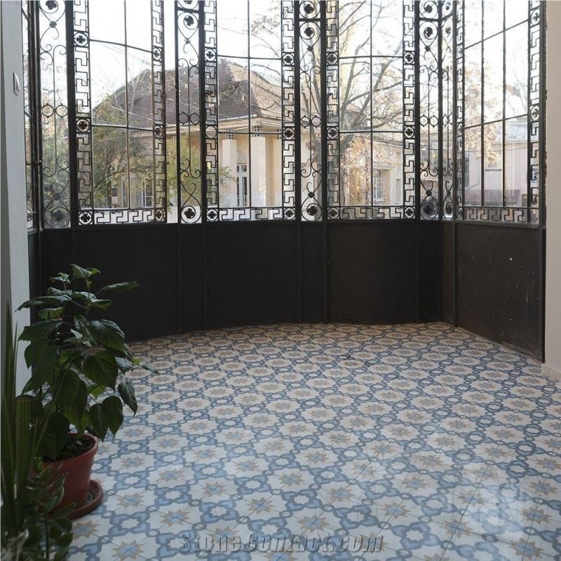 Oriental Terrazzo Kr-09 Blue 20 X 20 X 1.8 cm