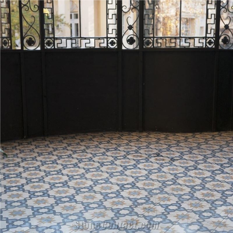 Oriental Terrazzo Kr-09 Blue 20 X 20 X 1.8 cm