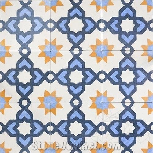 Oriental Terrazzo Kr-09 Blue 20 X 20 X 1.8 cm
