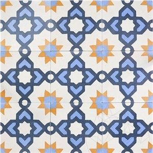 Oriental Terrazzo Kr-09 Blue 20 X 20 X 1.8 cm