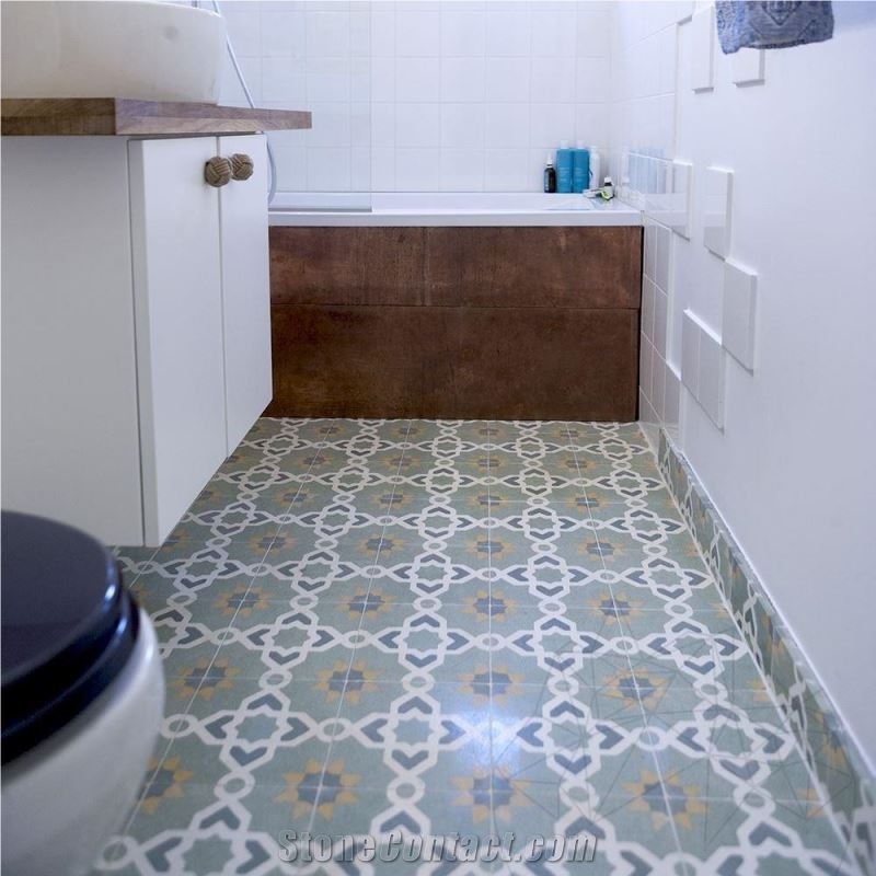 Oriental Terrazzo Kr-09 Green 20 X 20 X 1.8 cm