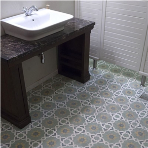 Oriental Terrazzo Kr-09 Green 20 X 20 X 1.8 cm
