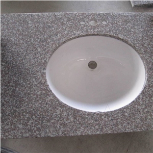 Peach Red Granite Polished Cut-To-Size Slabs 2 cm