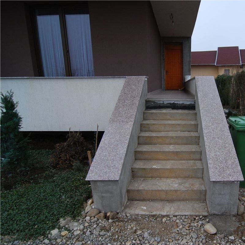 Peach Red Granite Polished Cut-To-Size Slabs 2 cm