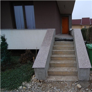 Peach Red Granite Polished Cut-To-Size Slabs 2 cm