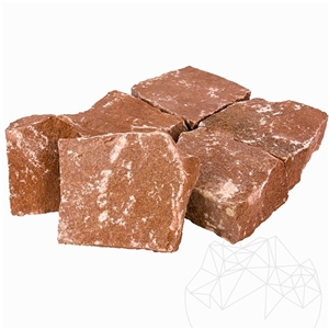 Red Vidin Sandstone Splitface Cobblestone