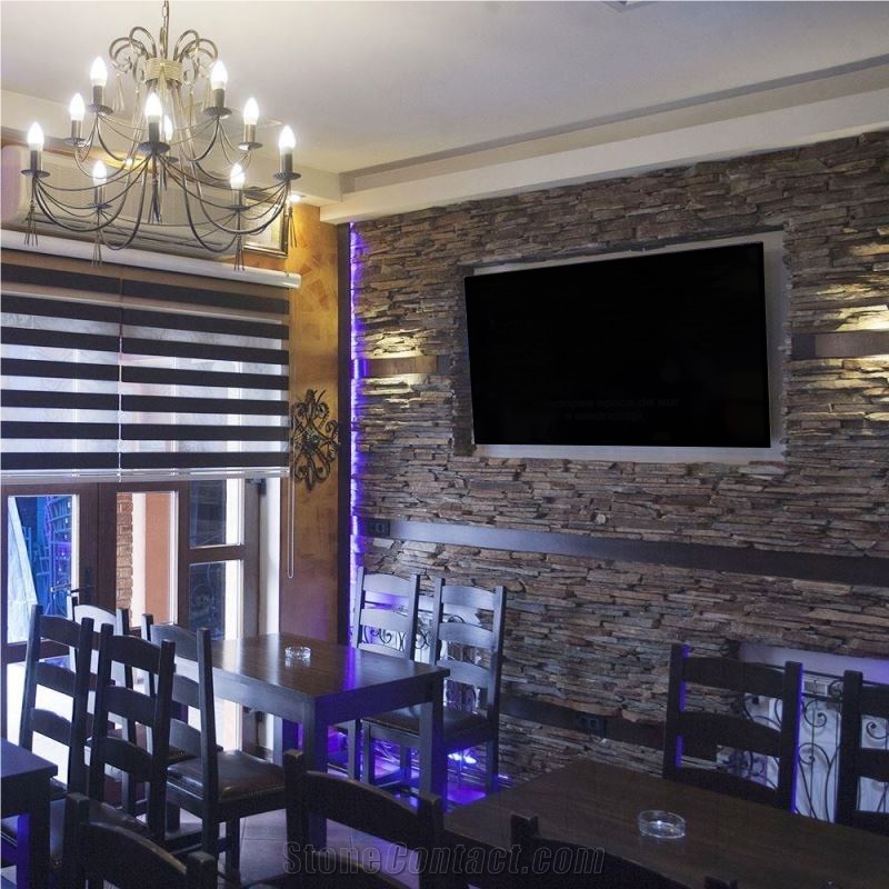 Rusty Brown Slate Strips (Pallet)