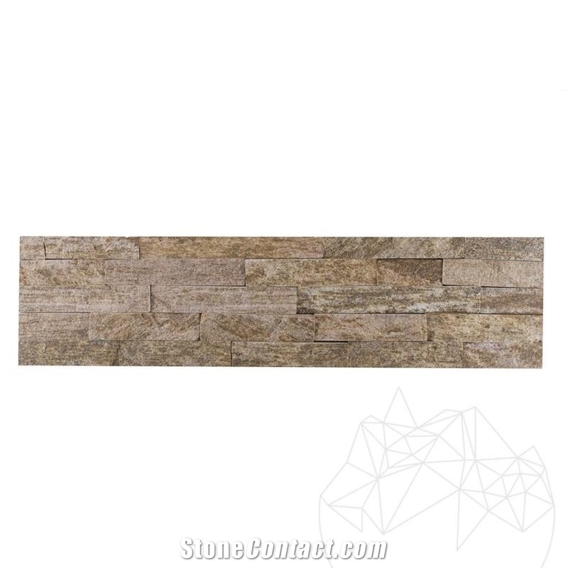 Silk Yellow Quartz Panel 15 X 60cm