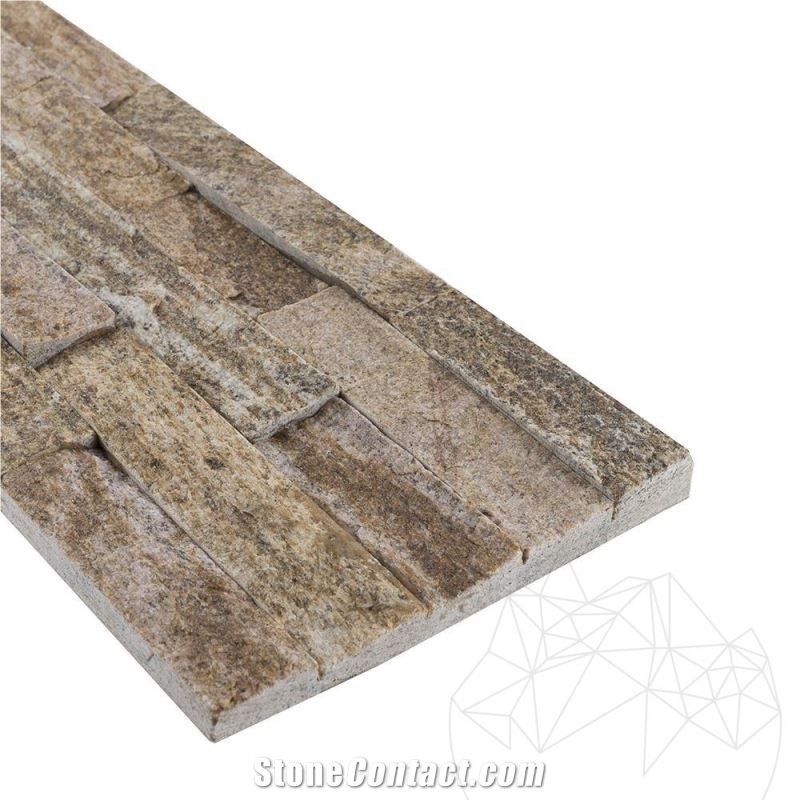 Silk Yellow Quartz Panel 15 X 60cm