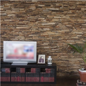 Slate Rhodos Strips (Pallet) Slabs & Tiles, Romania Brown Slate Slate Rhodos Strips (Pallet) Slabs & Tiles, Romania Brown Slate