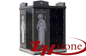 Cheap Price 40 Crypts Cafe Imperial Granite Cremation Columbarium/ Columbarium/ Cemetery Crypts/ Cemetery Columbarium/ Mausoleum Crypets
