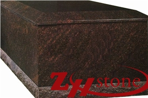 Cheap Price Simple Flat Dakota Mahogany Granite Mausoleums/ Columbarium/ Cemetery Mausoleum/ Mausoleum Design/ Mausoleum Crypts