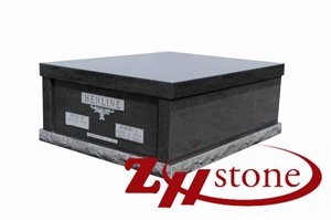 Cheap Price Simple Flat Dakota Mahogany Granite Mausoleums/ Columbarium/ Cemetery Mausoleum/ Mausoleum Design/ Mausoleum Crypts
