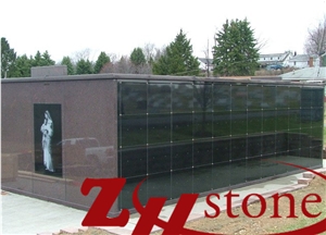 Good Quality 96 Crypts Absolute Black/ Shanxi Black/ China Black/ Tian Shan Red Granite Cremation Columbarium/ Columbarium/ Cemetery Crypts/ Cemetery Columbarium/ Mausoleim Crypts