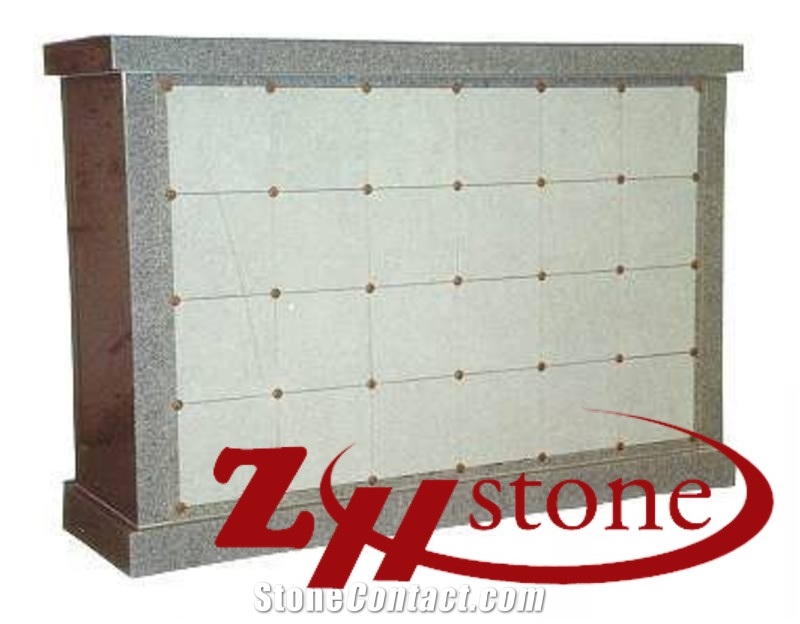 Good Quality Double Colors 40 Crypts Shanxi Black/ Absolute Black/ Cafe Imperial Granite Cremation Columbarium/ Columbarium/ Cemetery Crypts/ Cemetery Columbarium/ Mausoleum Crypts