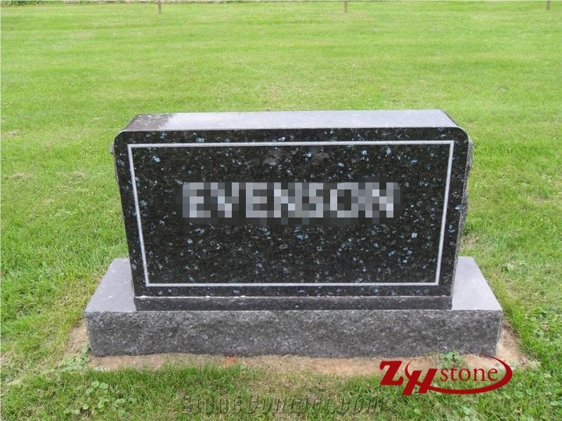 Good Quality Polished Oval Top Cafe Imperial Granite Upright Monuments/ Headstones/ Monument Design/ Western Style Tombstones/ Single Monuments