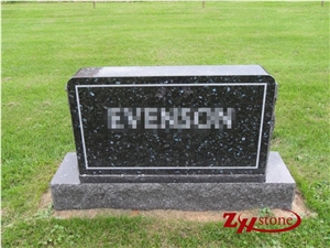 Good Quality Polished Oval Top Cafe Imperial Granite Upright Monuments/ Headstones/ Monument Design/ Western Style Tombstones/ Single Monuments