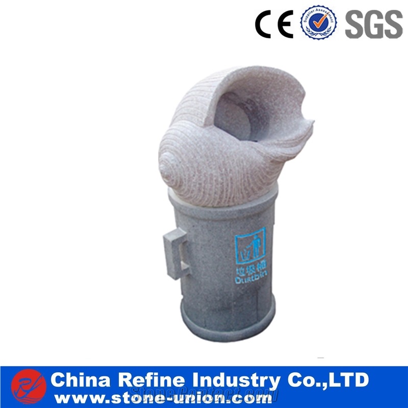 Abstract Natural Granite Dustbin Landscaping Products Arts Design