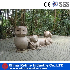 Garden Granite Rubbit Statue,Animal Statues , Granite Chinese Carving Satue with Factory