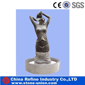 Handcarved Natural Stone Fountains ,Landscaping Garden Fountain , Outdoor Water Fountain , Granite Fountain for Garden