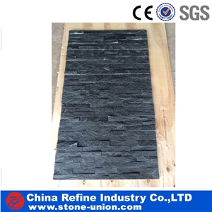 Hot Sale High Quality Black Quartzite& Quartzite Ledge Stone Veneer&Black Quartzite Culture Stone,Cheaper Slate Wall Tile ,,Black Corner Stone Wall