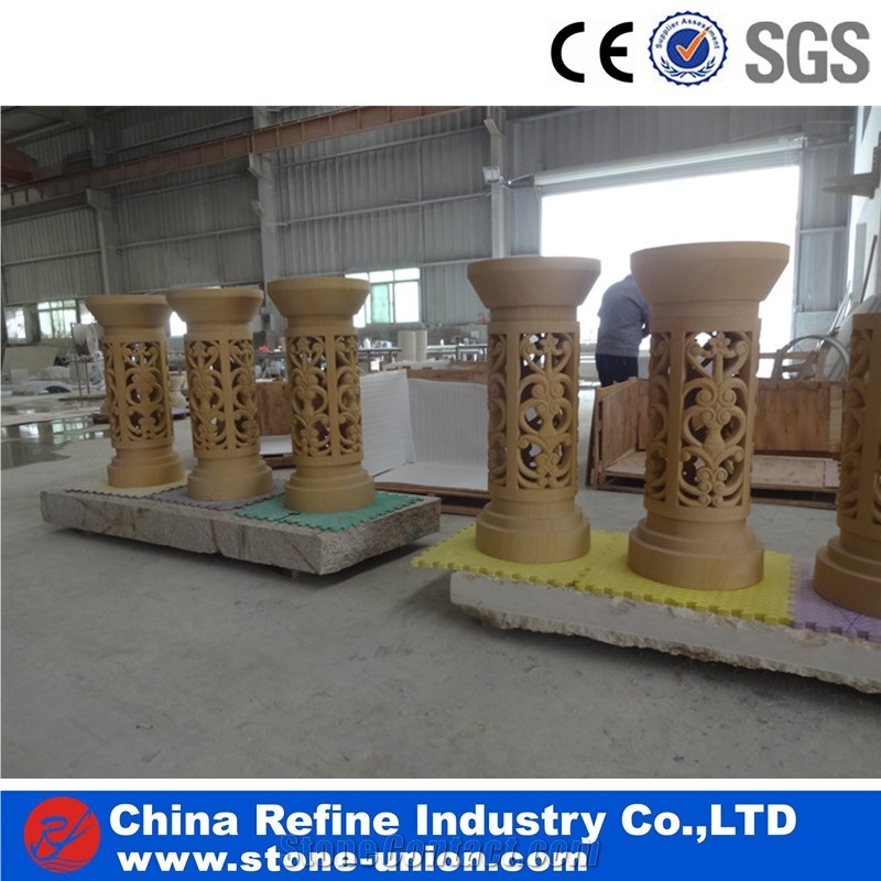 Natural Sandstone Garden Flower Pot, Sandstone Flower Pot Manufacturer & Factory ,Stone Flowerpot, Outdoor Flower Pots, Stone Planters