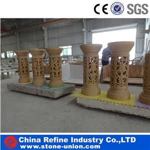Natural Sandstone Garden Flower Pot, Sandstone Flower Pot Manufacturer & Factory ,Stone Flowerpot, Outdoor Flower Pots, Stone Planters