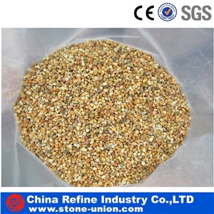 Yellow Decorative River Pebble Stone,Gravel Stone Driveways,Different Sizes Pebble River Stone for Decoration in Landscaping ,Garden , Walkway