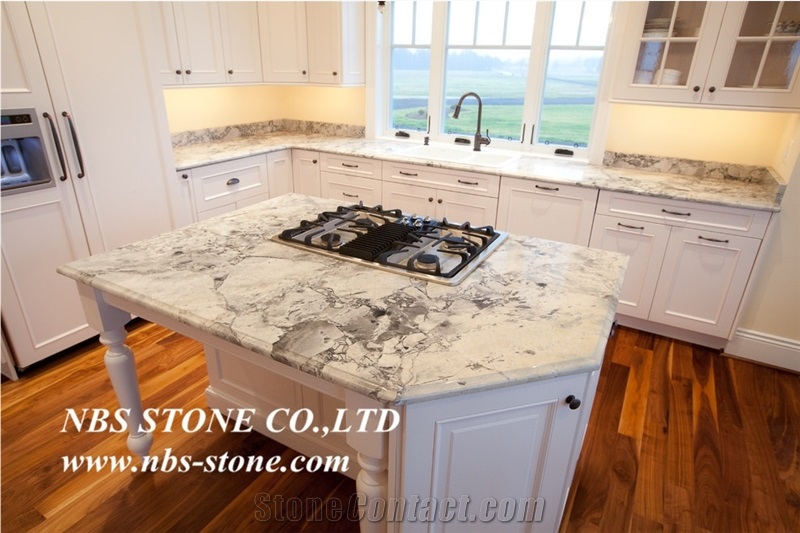 Azul Aran Granite Countertops, New Azul Aran Granite Kitchen Island Tops