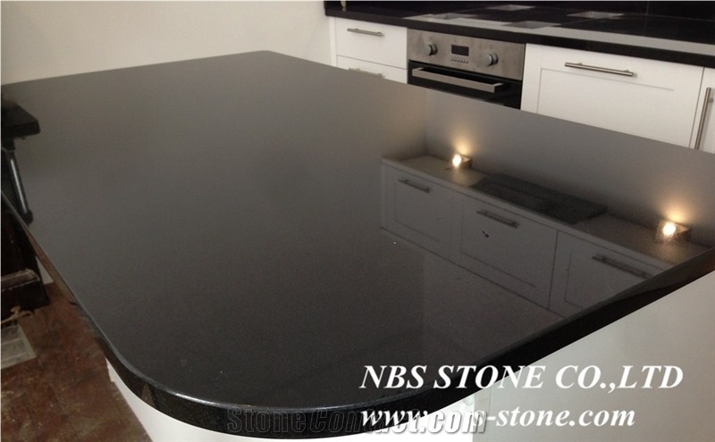 Black Absolute Granite Accents, Countertops, Kitchen Island Tops