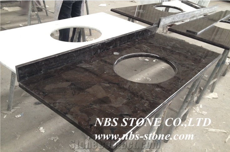 Brown Granite Countertop, Bathroom Vanity Tops