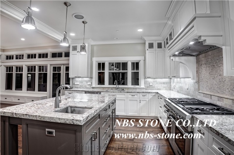 Cashmere White Granite, India Granite, Kitchen Tops, Countertops, Kitchen Island Tops