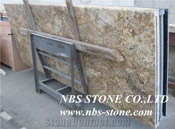 Crystal Yellow Granite,Kitchen Tops,Countertops,Low Price