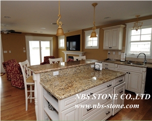 Yellow Granite Countertops, Yellow Granite Kitchen Island Tops