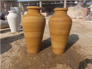 Flower Pot- Teakwood Sandstone