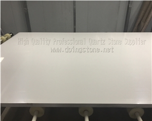 Polished Pure White Quartz Slabs for Kitchen ,2cm High Quality Pure White Quartz Slabs from China,3cm Pure White Quartz Slabs Colse Caesarstone in Usa,Pure White Popular Quartz Slabs from Doingstone