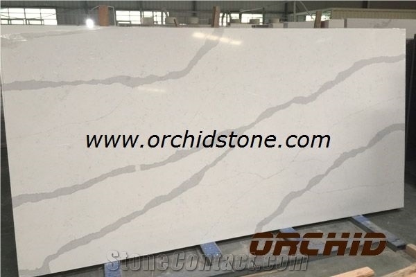 Calacatta Engineered Stone, Coarse Grain Calacatta Quartz Stone, 2cm Calacatta Quartz Slabs, 3cm Calacatta Solid Surfaces Slabs