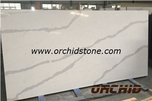 Calacatta Engineered Stone, Coarse Grain Calacatta Quartz Stone, 2cm Calacatta Quartz Slabs, 3cm Calacatta Solid Surfaces Slabs