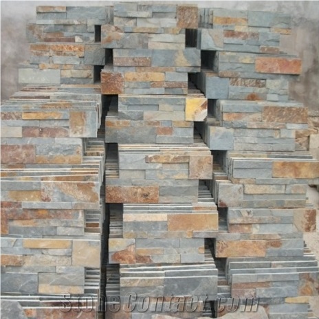 Split Natural Slate Culture Stone Used for Wall