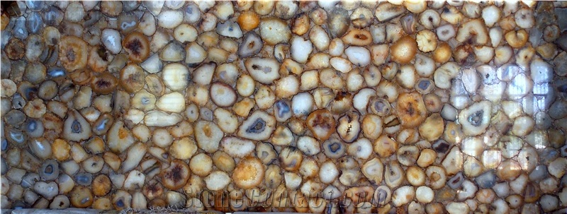 Solar Agate Semiprecious Stone Slab