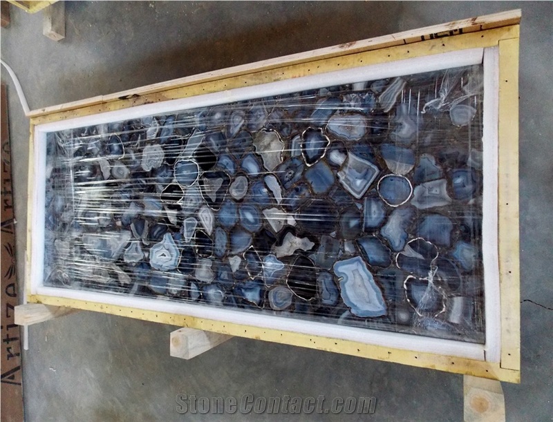 Solar Agate Semiprecious Stone Slab