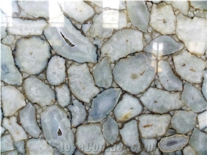 White Semi Precious Slabs