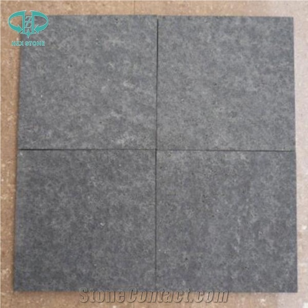 Flamed / Exfoliated Zhangpu Black Basalt, Andesite, Basalto Cut to Size Tiles, Wall Cladding, Anti Slip Paving Stone, Black Stone Tiles