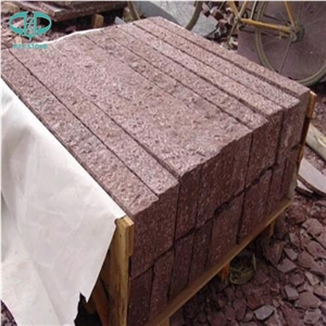 G666 Ocean Red Granite Red Porphyry, Shouning Red Porphyry,Red Porphyrite,Porphyry Red,Liancheng Red Porphyry, Dayang Red,China Red Granite Pineapple Palisade